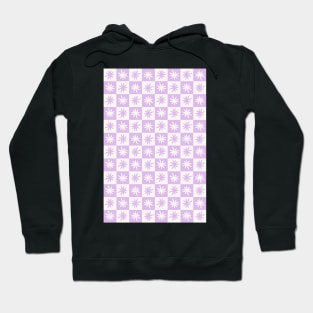 Lisa Says Gah Inspired Checkered Flower Trendy Lilac Hoodie